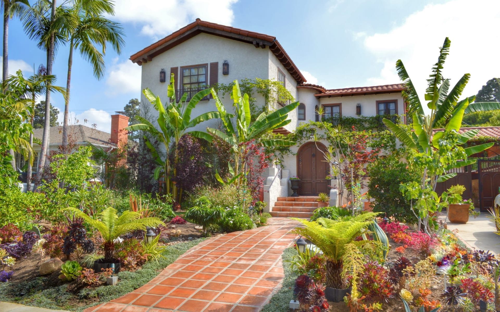 Spanish-style residence on the Los Angeles Westside